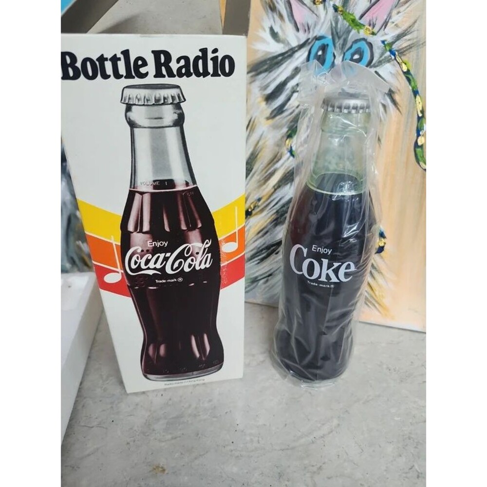 coca cola bottle radio in box